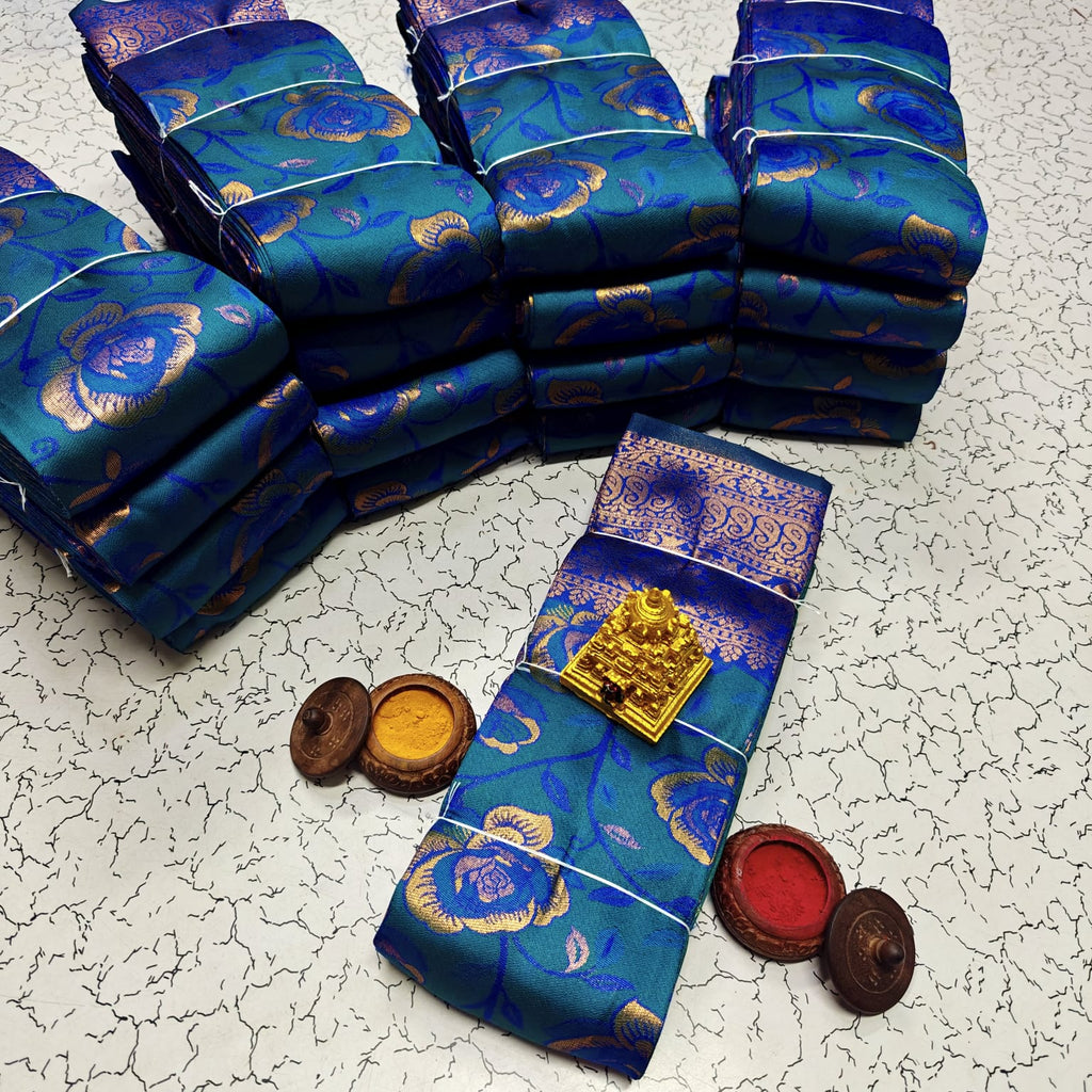Peacock kubera pattu saree for group saree and uniform set - House of HAAHAA