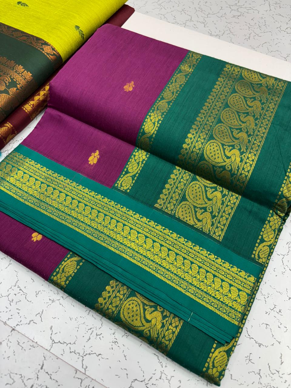 Premium Quality Kalyani Cotton / Gadiwal cotton saree for wedding, party and elagant office use - House of HAAHAA