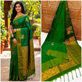 Premium quality soft silk saree for college and office wear saree - House of HAAHAA