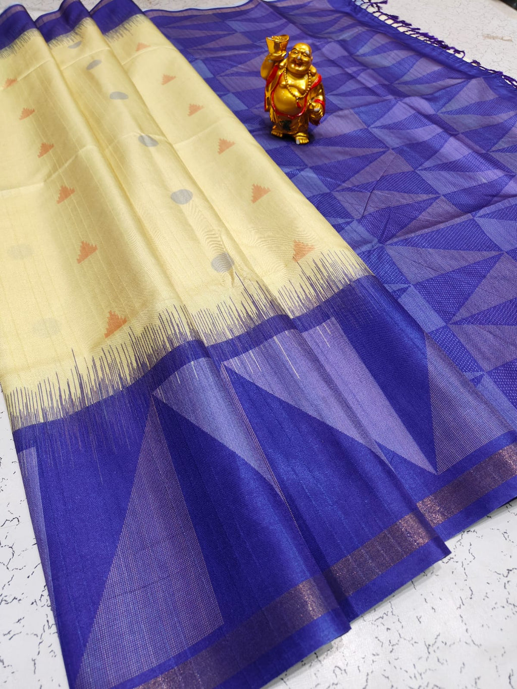Silkworm Cotton Soft Silk saree